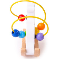 Bigjigs Baby Motorický labyrint houpačka kravička