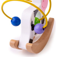 Bigjigs Baby Motorický labyrint houpačka kravička