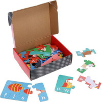 Petit Collage Moje první hláskování puzzle se zvířátky