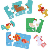 Petit Collage Moje první hláskování puzzle se zvířátky