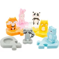 small foot Dřevěné vkládací puzzle zvířátka