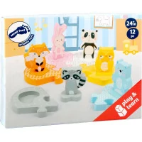small foot Dřevěné vkládací puzzle zvířátka