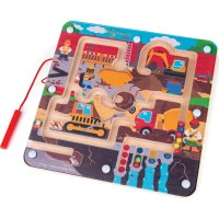 Bigjigs Toys Magnetické bludiště Staveniště