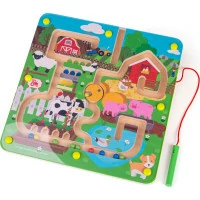 Bigjigs Toys Magnetické bludiště Farma