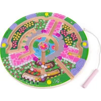 Bigjigs Toys Magnetické bludiště Zahrádka