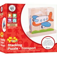 Bigjigs Baby Nasazovací kostky dopravní prostředky