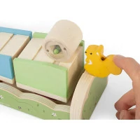 Bigjigs Toys Motorická rampa s veverkou