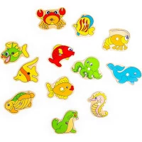Bigjigs Toys Magnetické chytání rybiček moře