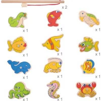Bigjigs Toys Magnetické chytání rybiček moře
