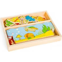 Bigjigs Toys Magnetické chytání rybiček moře