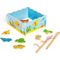 Bigjigs Toys Magnetické chytání rybiček moře