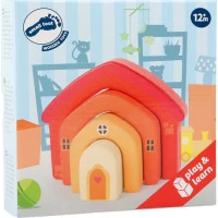 small foot Motorická hračka dřevěný skládací domeček