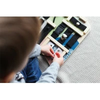 small foot Motorická deska se spojovacími a vázacími prvky