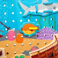 Bigjigs Toys Provlékací deska moře