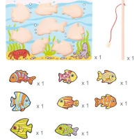 Bigjigs Toys Chytání rybiček na desce