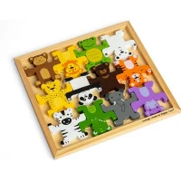 Bigjigs Toys Motorická balanční hra Divoká zvířata