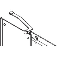 Gelco DRAGON BLACK vzpěra k zástěnám 300x150mm, černá mat GDV300B