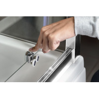 Polysan DEEP sprchové dveře posuvné 1400x1500mm, čiré sklo MD1415
