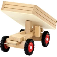 Bino Traktor s gumovými koly a vlečkou ABC