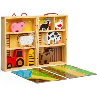 Bigjigs Toys Krabička na hraní farma zvířat