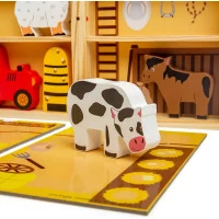 Bigjigs Toys Krabička na hraní farma zvířat