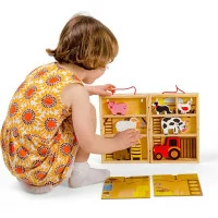 Bigjigs Toys Krabička na hraní farma zvířat