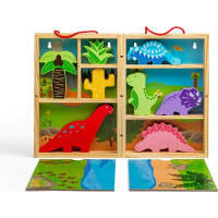 Bigjigs Toys Krabička na hraní dinosauři