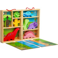 Bigjigs Toys Krabička na hraní dinosauři