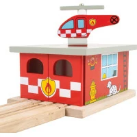 Bigjigs Rail Depo hasičská stanice