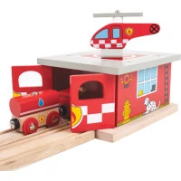 Bigjigs Rail Depo hasičská stanice