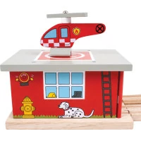 Bigjigs Rail Depo hasičská stanice