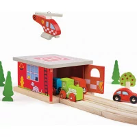 Bigjigs Rail Depo hasičská stanice