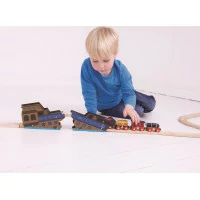 Bigjigs Rail Most vrak lodi