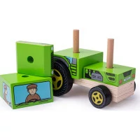Bigjigs Baby Nasazování traktor