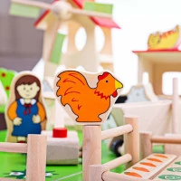 Bigjigs Toys Velká dřevěná farma