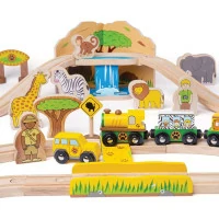Bigjigs Rail Dřevěná vláčkodráha Safari