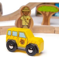 Bigjigs Rail Dřevěná vláčkodráha Safari