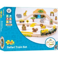 Bigjigs Rail Dřevěná vláčkodráha Safari