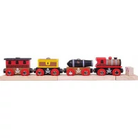 Bigjigs Rail Pirátský vlak + 3 koleje