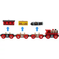 Bigjigs Rail Pirátský vlak + 3 koleje