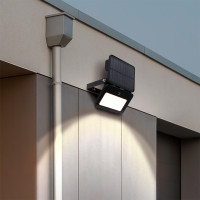 Solight LED solární světélko se senzorem, 6W, 660lm, 3CCT, Li-Ion, černá