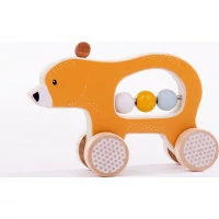 Bigjigs Toys Medvídek na kolečkách - poškozený obal