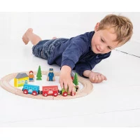 Bigjigs Rail Moje první vláčkodráha 19 dílů