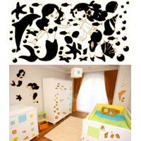 Dětské samolepky KIDS color - vzor 3 - 070 černá
