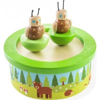 Bigjigs Toys Dřevěná hrací skříňka woodland