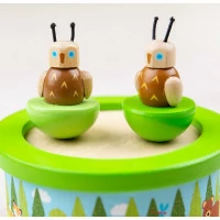 Bigjigs Toys Dřevěná hrací skříňka woodland