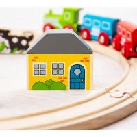 Bigjigs Rail Moje první vláčkodráha 19 dílů