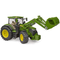 Bruder Traktor John Deere 7R 350 s čelním nakladačem