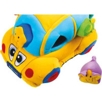 small foot Textilní auto se zasunovacími tvary