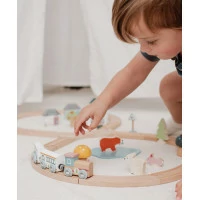 Bigjigs Toys Dřevěná vláčkodráha u lesa